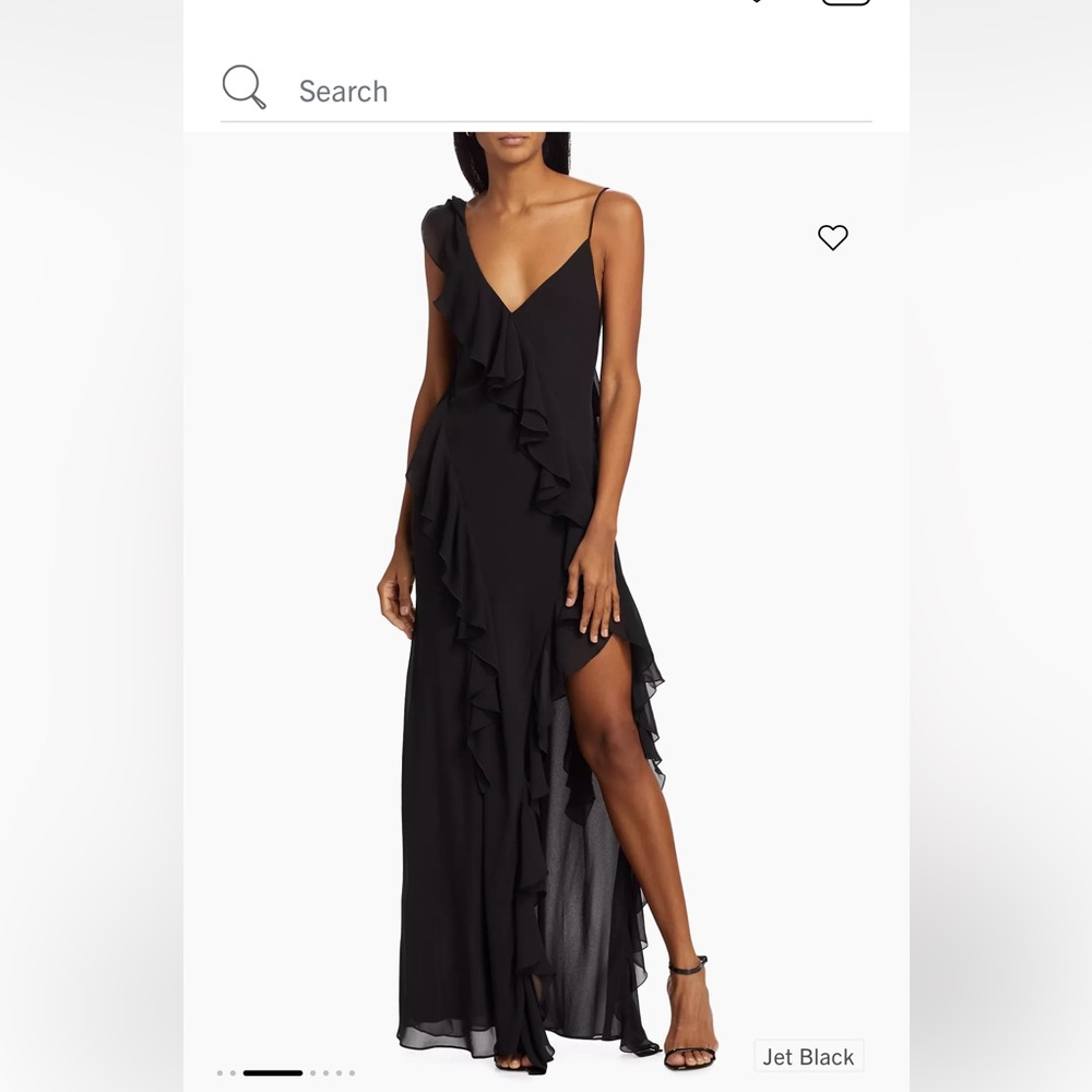 Ronny Kobo Olivialle Draped Maxi Gown